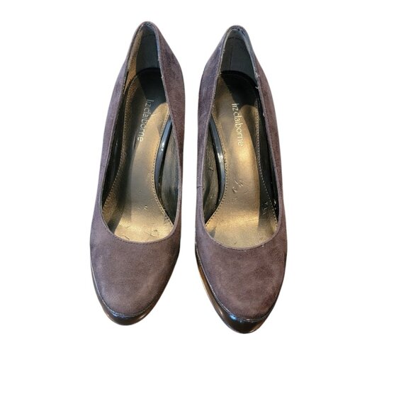 Liz Claiborne Brown Suede/Leather Stiletto Heels/Pumps - Picture 2 of 14